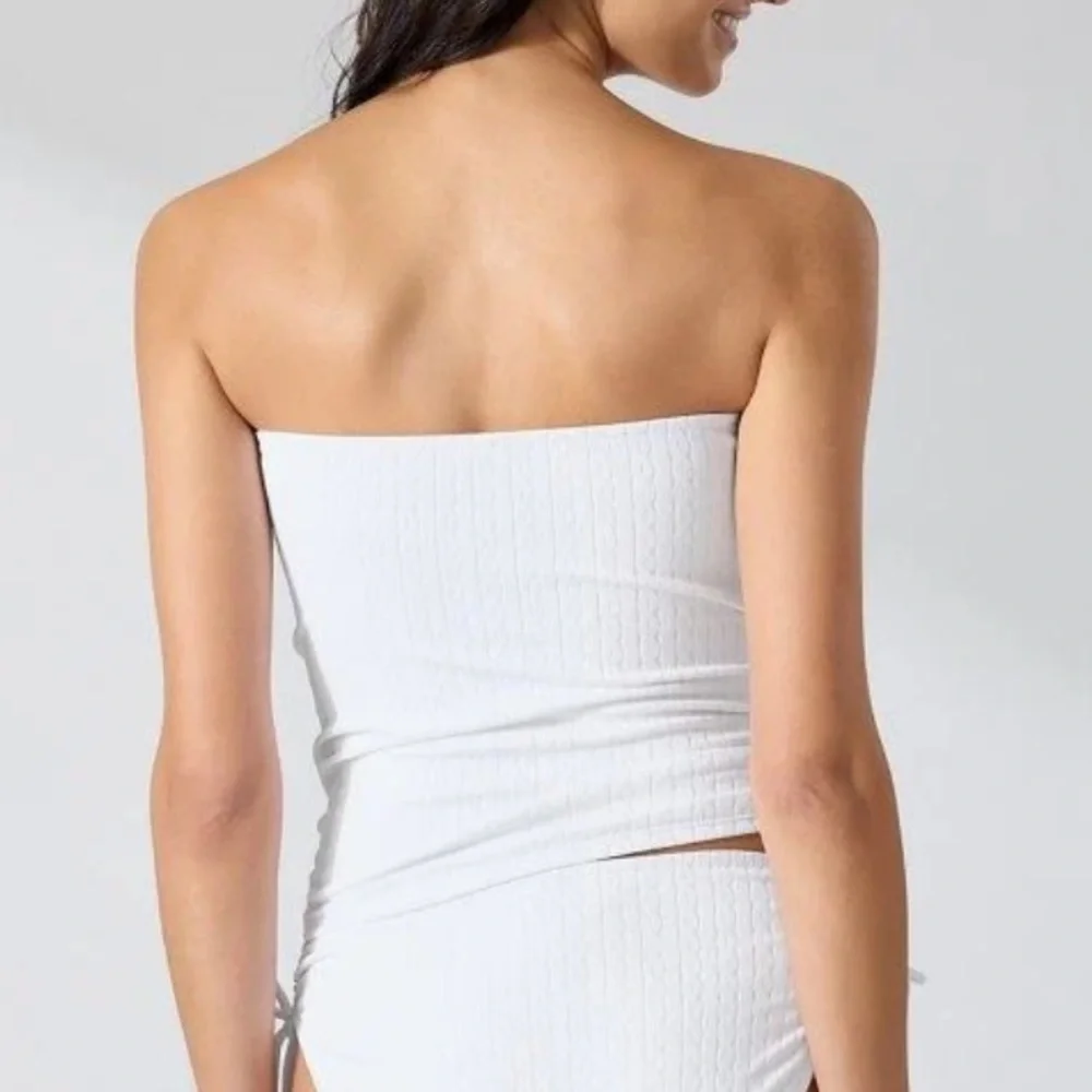 NWOT Tommy Bahama Cable Beach Tie Front Bandini Top - Picture 3 of 11